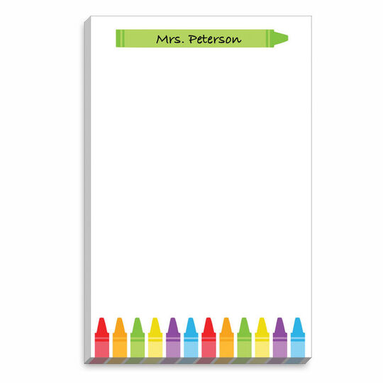 Colorful Crayon Notepads